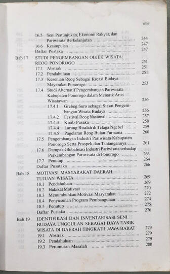 Daftar isi Pariwisata Budaya Masalah dan Solusinya