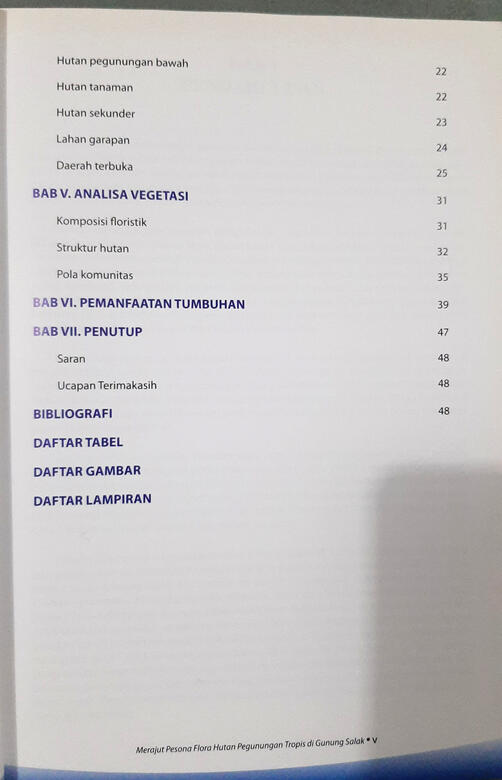 Daftar Isi Merajut Pesona Flora Hutan Pegunungan tropis di Gunung Salak