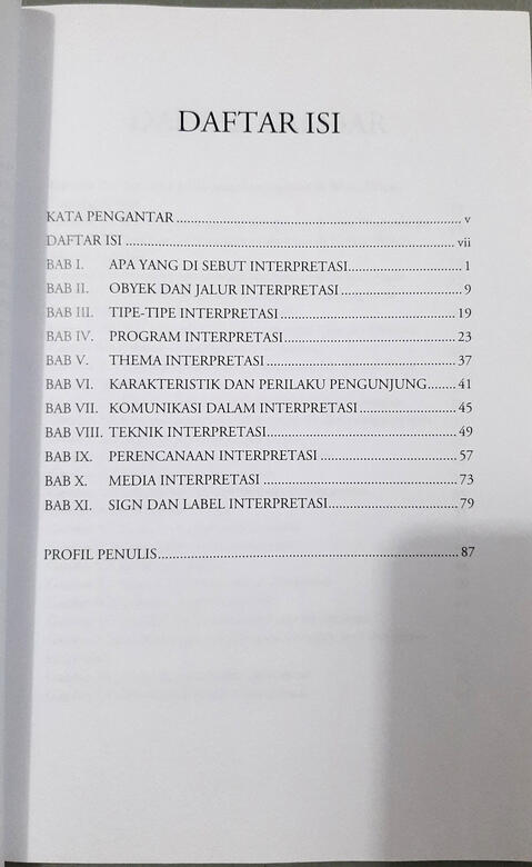 Daftar isi Interpretasi Alam